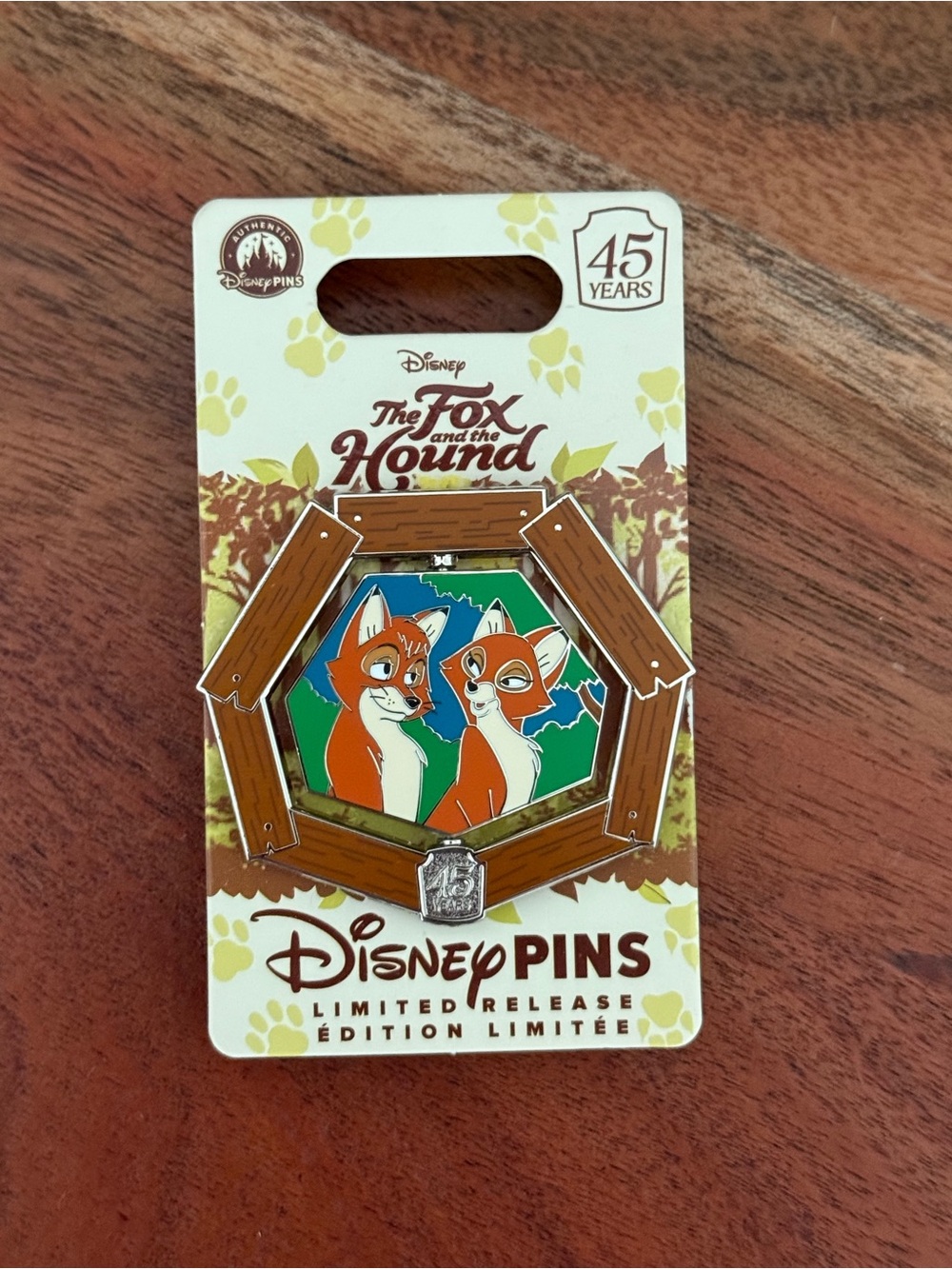 Disney The Fox and the Hound Limited Release Pin 45 Years
